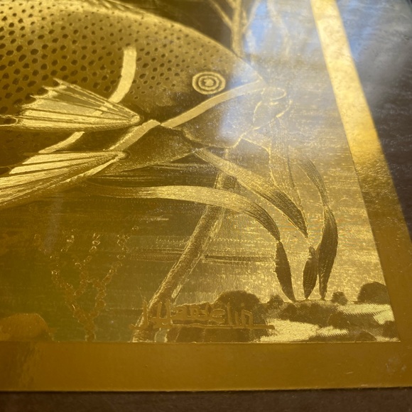 Vintage French Engraving by J Hardelin Foil Art Picture/Wall Decor - Picture 9 of 11